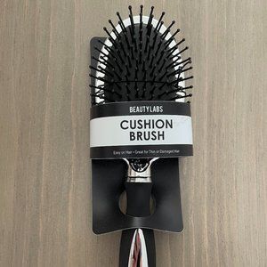Beauty Labs LARGE CUSHION BRUSH Paddle brush, Metallic Silver and Black - NEW